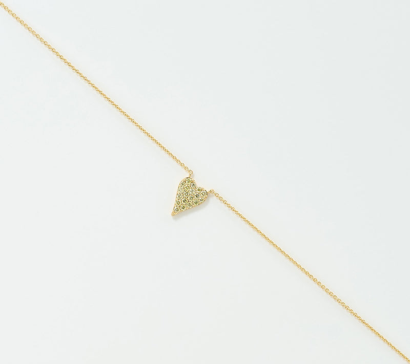 JEN by Jennifer Miller Lab Grown Color Diamond 0.50ct Heart Necklace — View 2