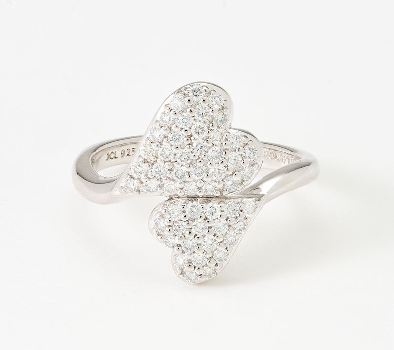 JEN by Jennifer Miller 0.50ct Pave Lab Grown Diamond Heart Ring — View 9