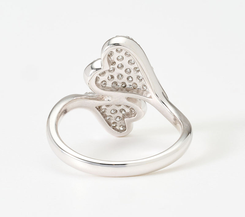 JEN by Jennifer Miller 0.50ct Pave Lab Grown Diamond Heart Ring — View 3