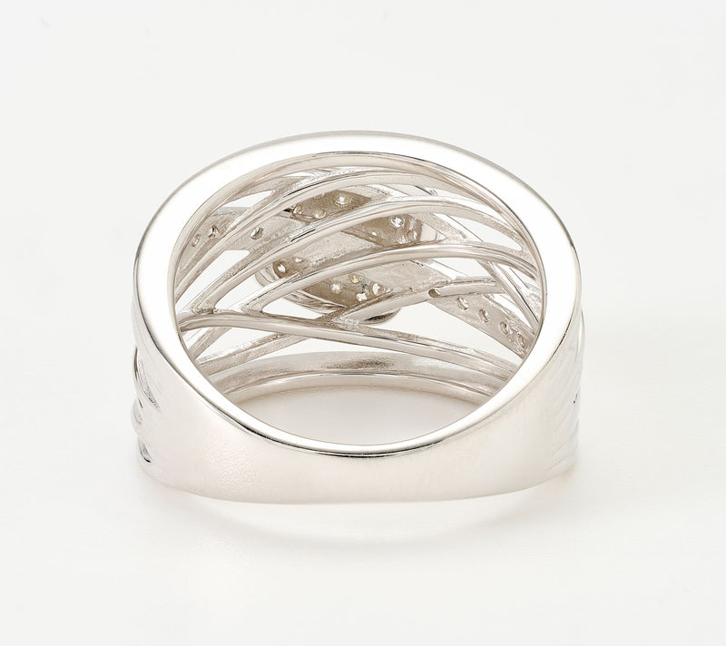 JEN by Jennifer Miller Draped Pave Lab Grown Diamond 0.54ct Ring — View 3