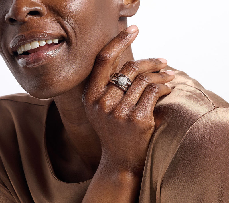 JEN by Jennifer Miller Draped Pave Lab Grown Diamond 0.54ct Ring — View 6
