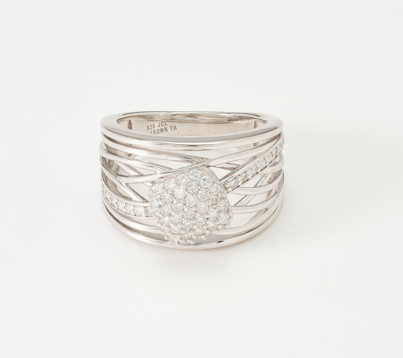 JEN by Jennifer Miller Draped Pave Lab Grown Diamond 0.54ct Ring — Main view