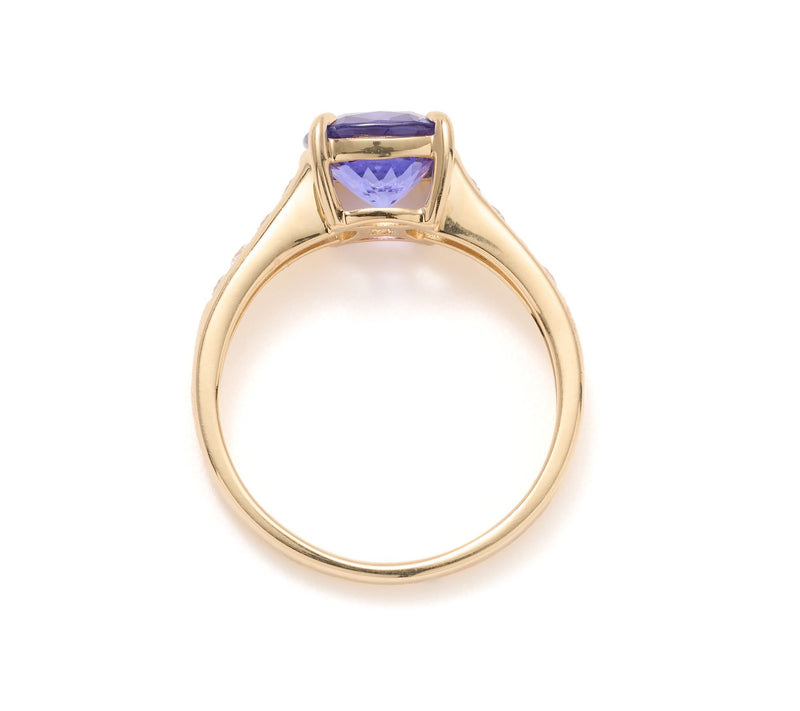 Pure Tanzanite by Jeff Moseley 1.75 cttw Cushion Cut Ring, 18K — View 4