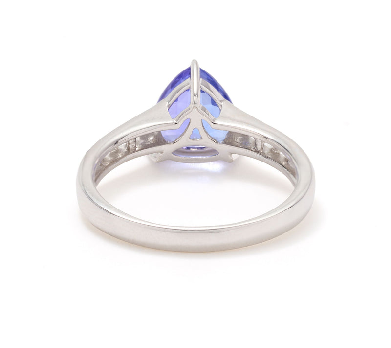 Pure Tanzanite by Jeff Moseley 1.75 cttw Trillion Cut Ring, 18K Gold — View 3