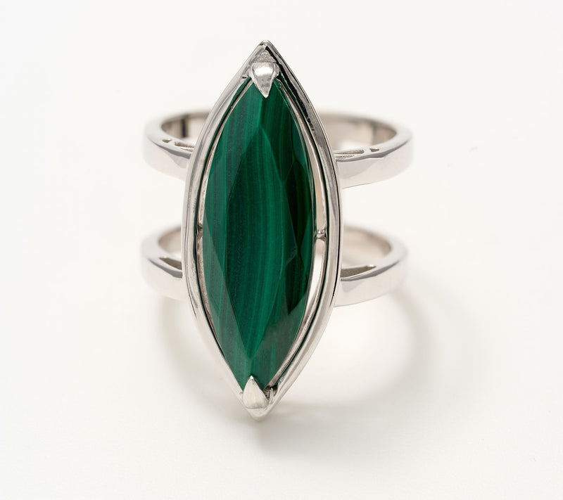 Affinity Gems Marquise Center Stone Ring, Sterling — View 8
