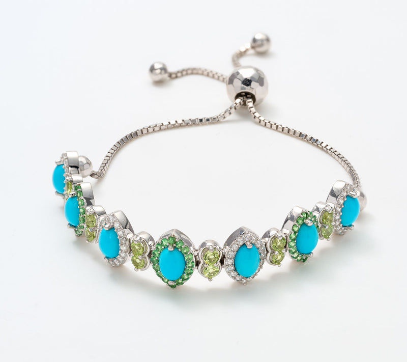 Affinity Gems Sleeping Beauty Silver Bracelet — Main view