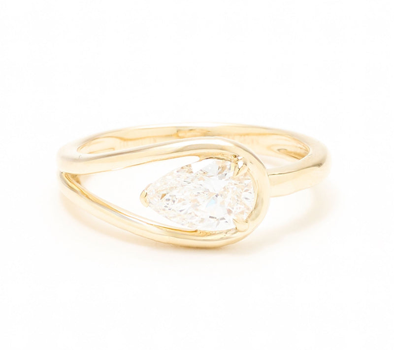 Fire Light Lab Grown Diamonds 1.04 cttw East West Ring, 14k — Main view