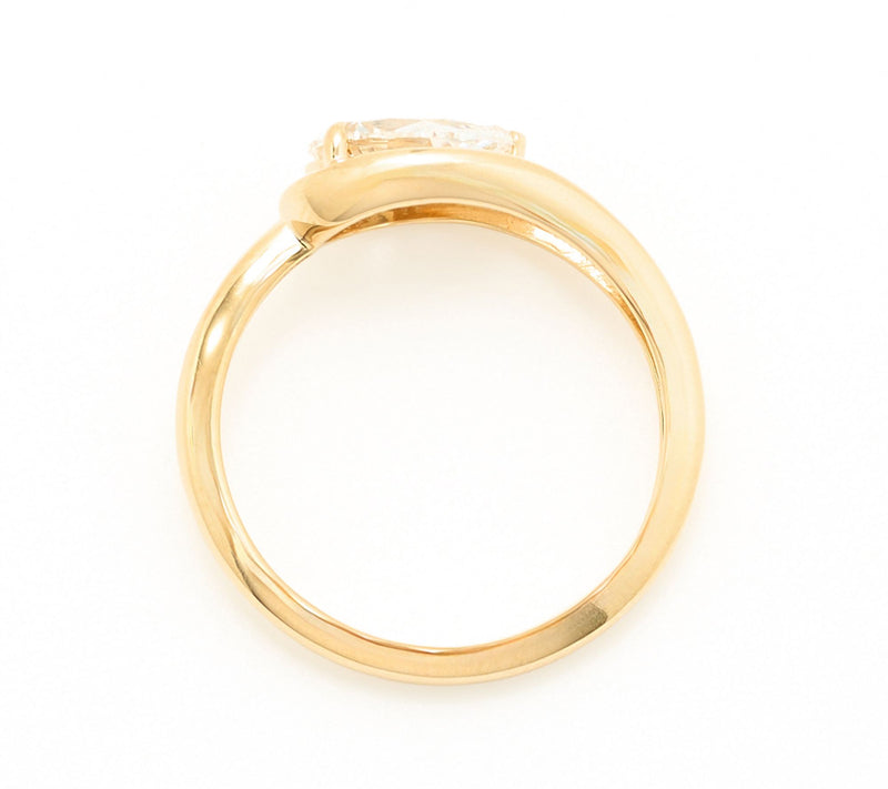 Fire Light Lab Grown Diamonds 1.04 cttw East West Ring, 14k — View 3