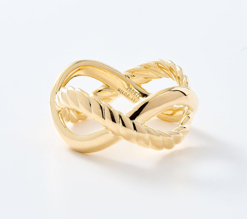 David Markstein Bronze Premier Double Wrapped Ring — View 12