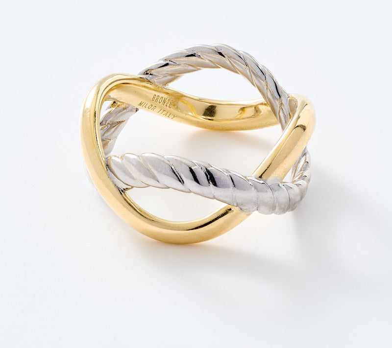 David Markstein Bronze Premier Double Wrapped Ring — View 2