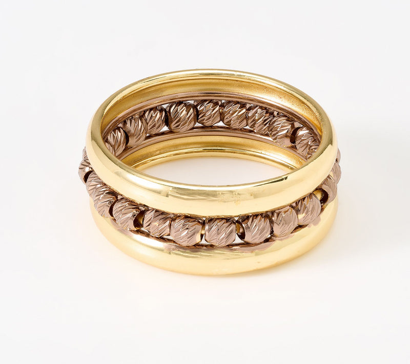 David Markstein Bronze Handcrafted Luxe D/C Bead Ring — Main view