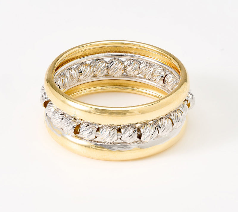 David Markstein Bronze Handcrafted Luxe D/C Bead Ring — View 16