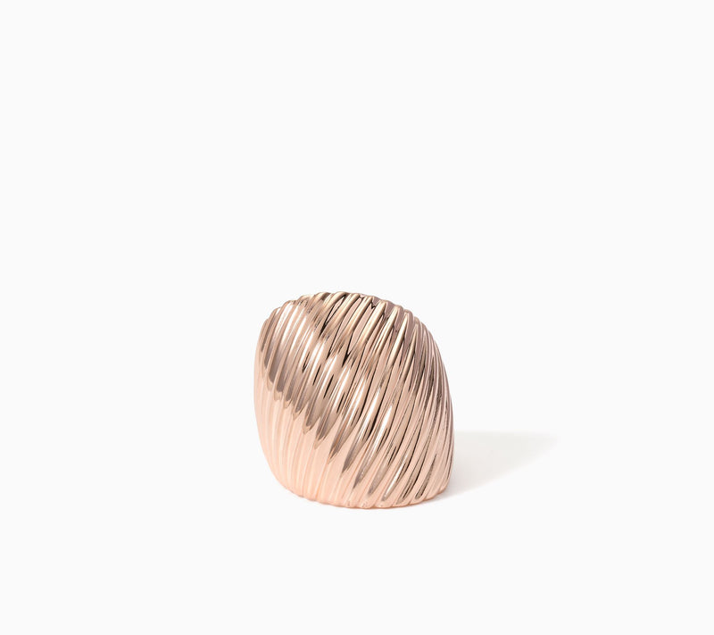David Markstein Bronze Upscale Bold Ribbed Band Ring — View 7