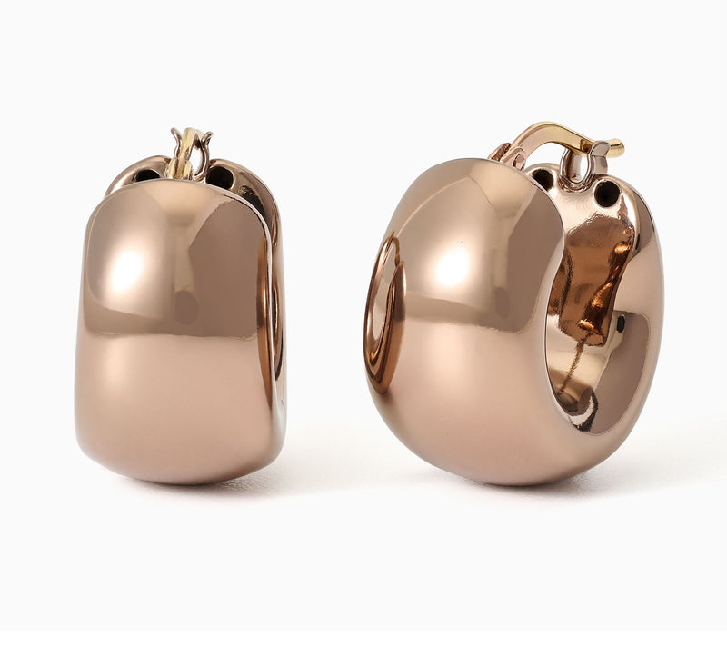 David Markstein Bronze "The Everyday" Bold Hoops — View 5