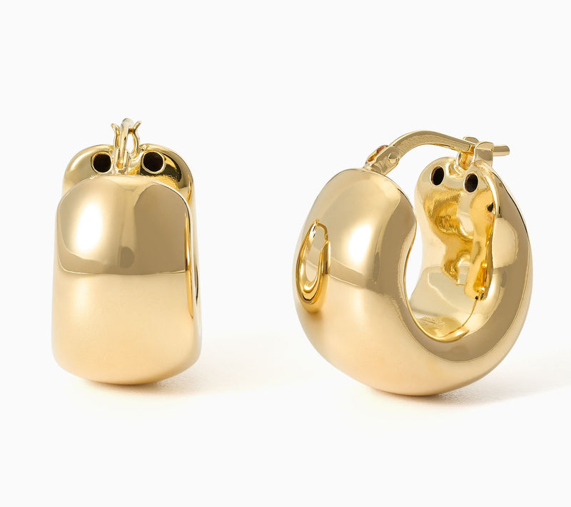 David Markstein Bronze "The Everyday" Bold Hoops — View 11