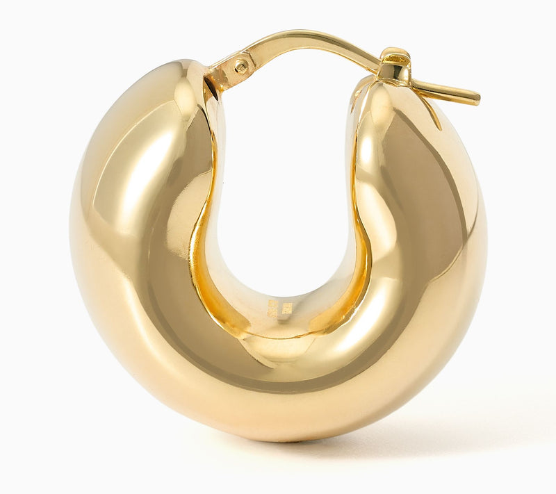 David Markstein Bronze "The Everyday" Bold Hoops — View 12