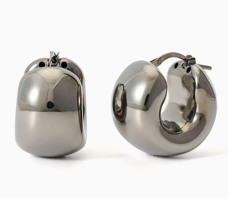 David Markstein Bronze "The Everyday" Bold Hoops — View 3