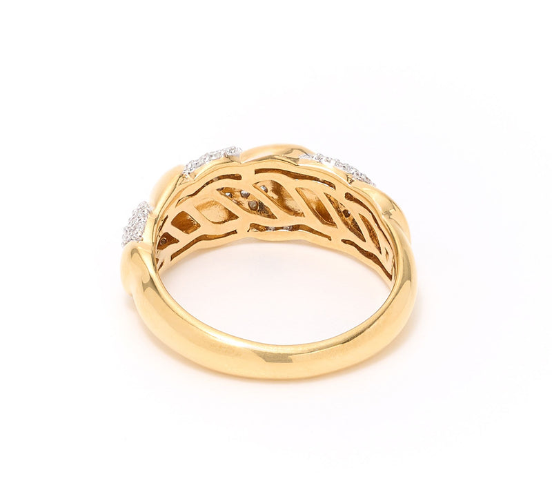 Affinity Diamonds .40 cttw Croissant Detail Ring, Sterling Silver — View 2