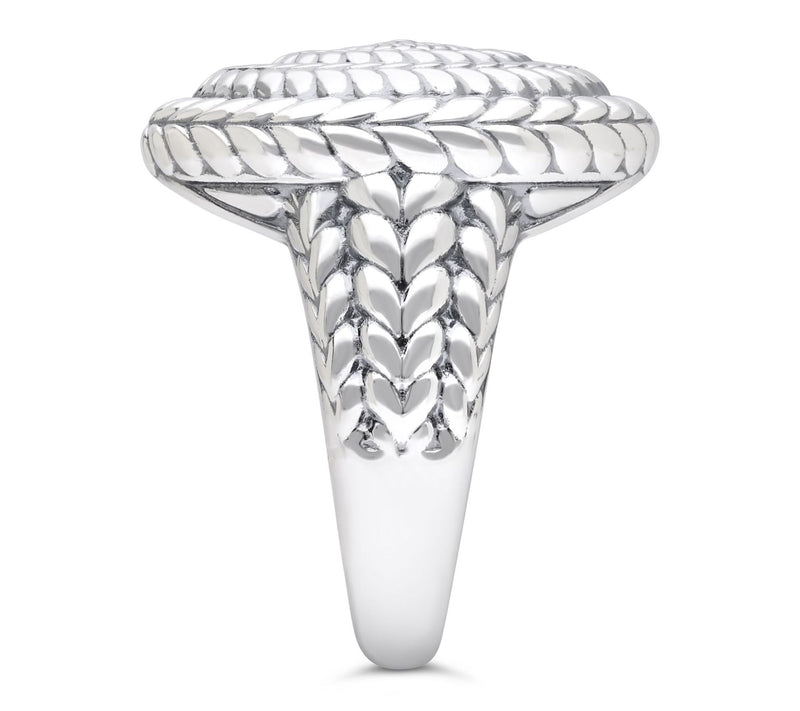 Tiffany Kay Studio Sterling Herringbone Bullseye Cocktail Ring — View 3