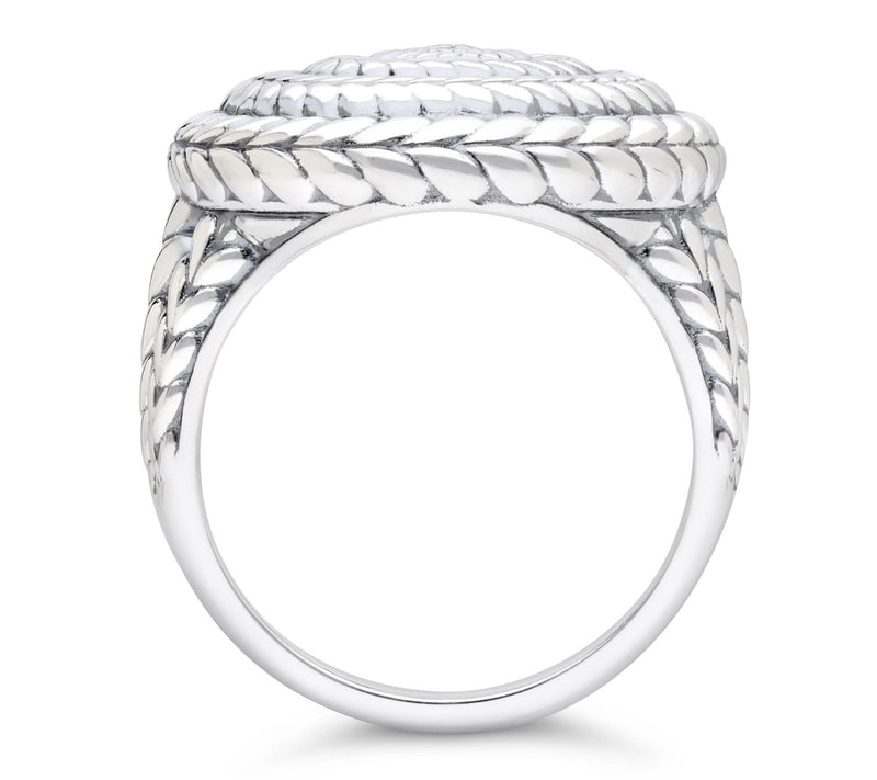Tiffany Kay Studio Sterling Herringbone Bullseye Cocktail Ring — View 2
