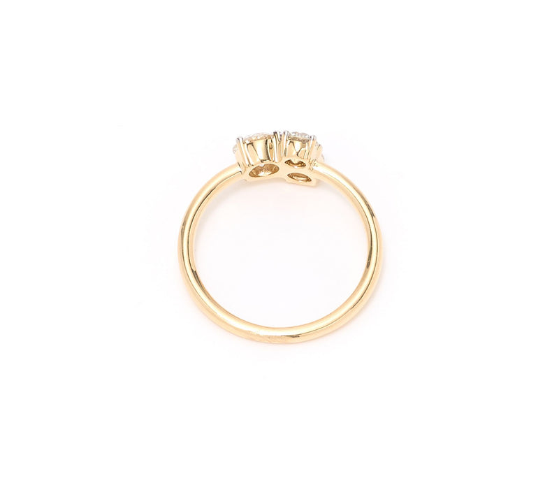Affinity Diamonds 0.60 cttw 3 Stone Ring, 14k Gold — View 3