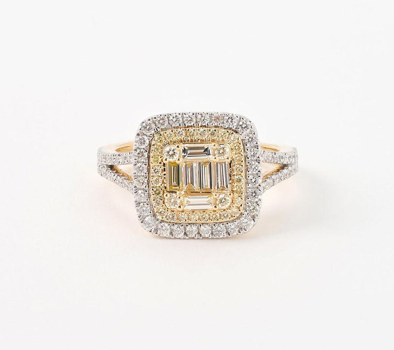 Affinity Diamonds 1.00 cttw Cushion Cut Ring, 14K YG — Main view