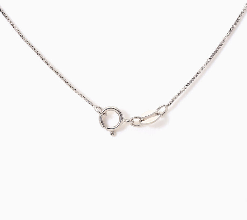 Fire Light Lab Grown Diamonds 1.00 cttw Fancy Shape Initial Necklace Silver — View 3