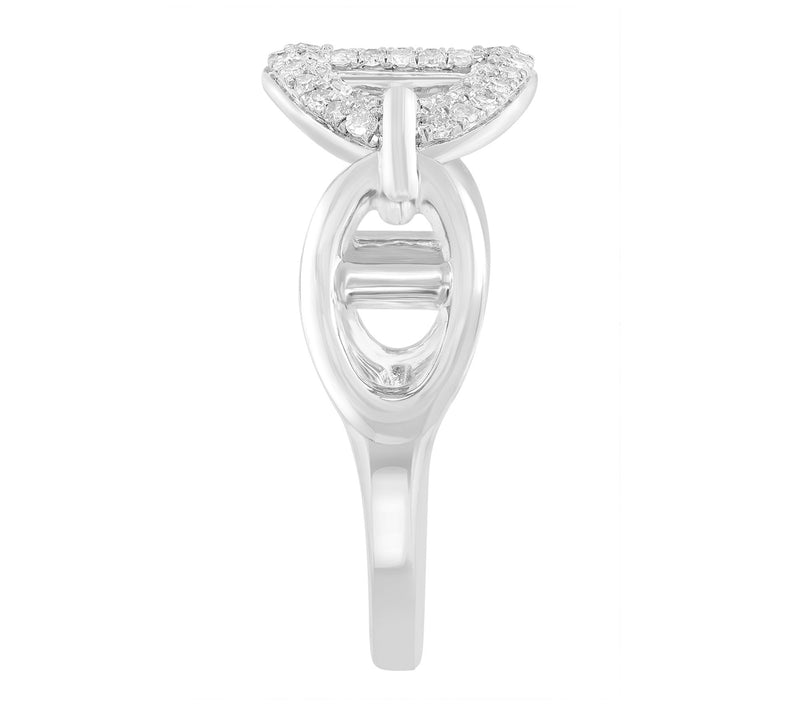 Effy Marine Link Diamond Ring, Sterling Silver — View 3