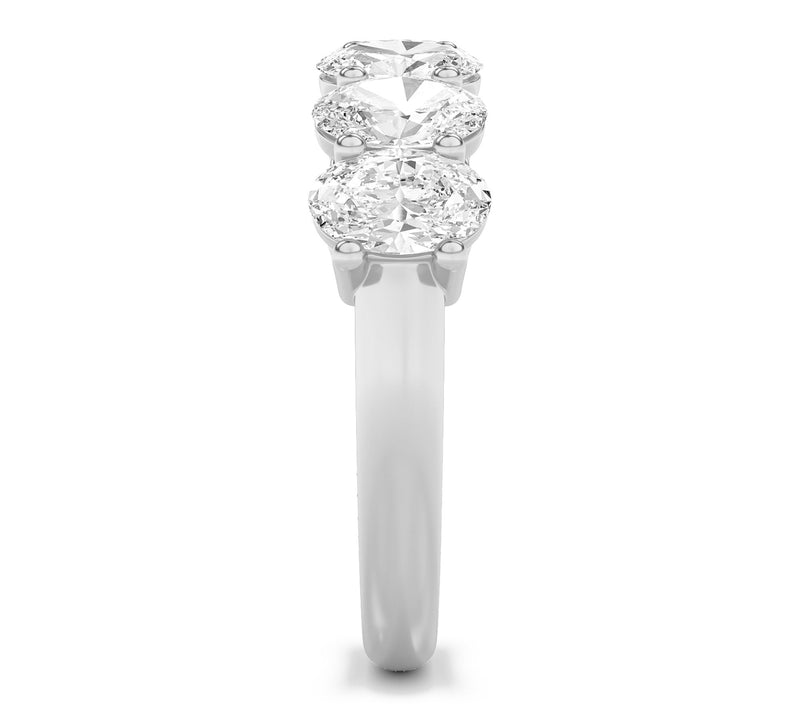 Fire Light 2.00 cttw Lab Grown Diamond 7-Ston e Band Ring, 14 — View 2