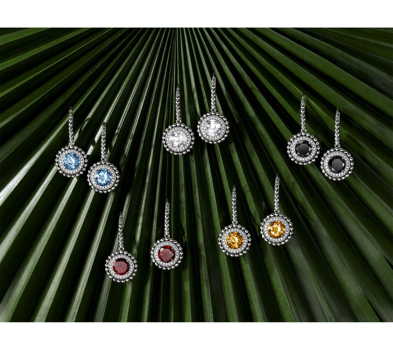 JAI Sterling Silver Gemstone & Diamond Shimmer Bead Earrings — View 14