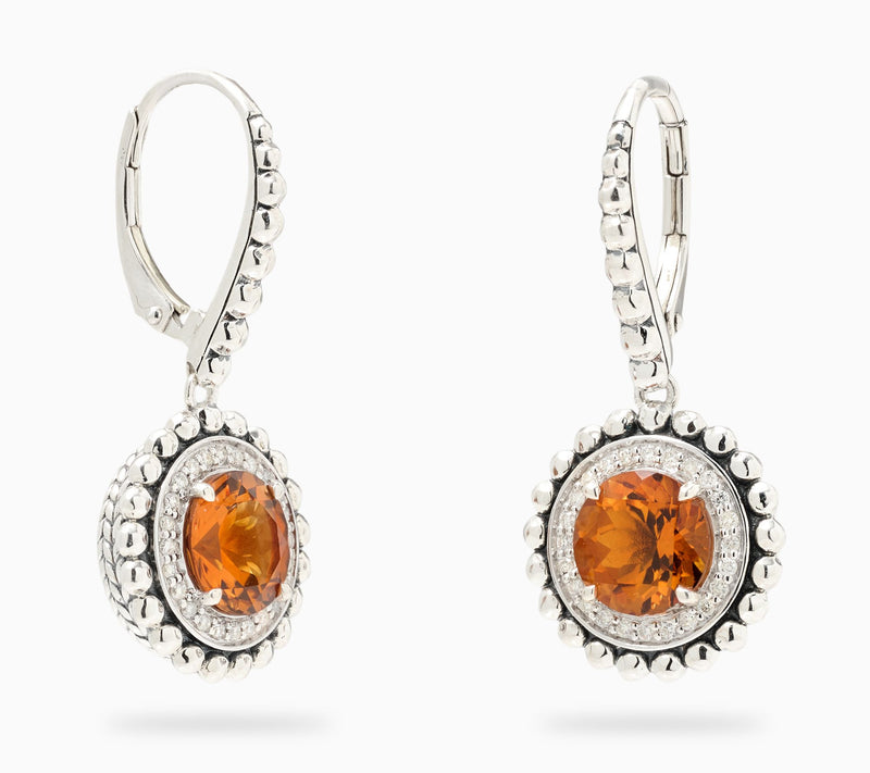JAI Sterling Silver Gemstone & Diamond Shimmer Bead Earrings — View 7