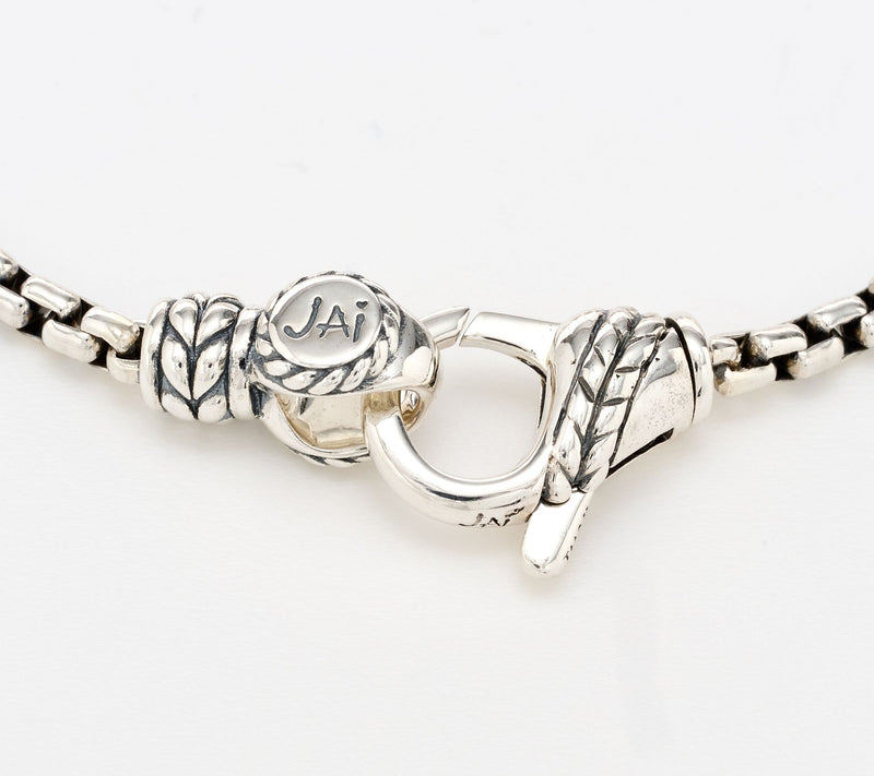 JAI Sterling Silver Symbols of Love Love More Bracelet, 15.3g — View 2