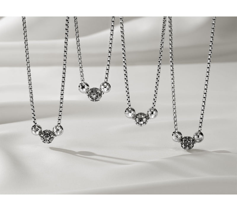 JAI Sterling Silver Symbols of Love Message 18" Necklace, 19.0g — View 4