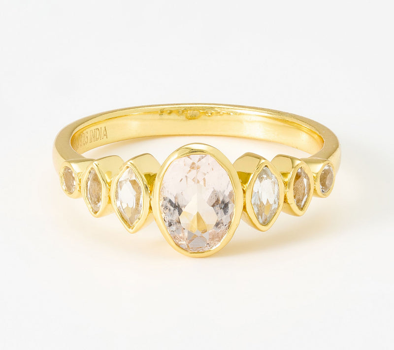 Affinity Gems Oval Cut Ring, Sterling Silver — Main view