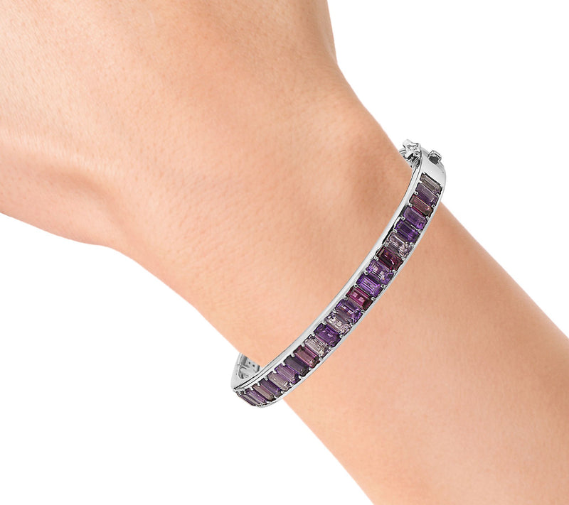 Effy Amethyst & Rhodolite Bangle, Sterling Silver — View 3