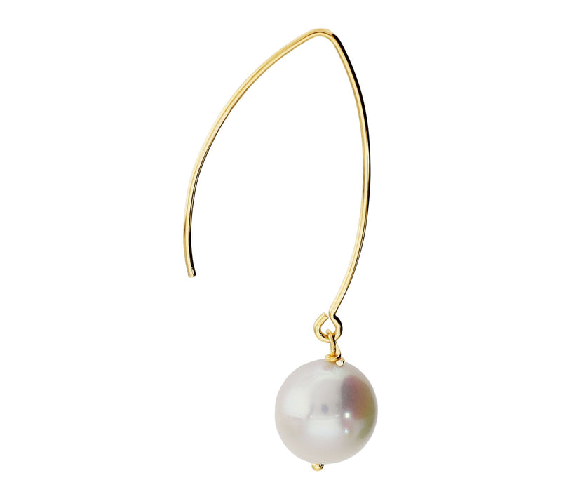 Honora 18K Gold Plated Cultured Pearl Wire DropEarrings — View 2