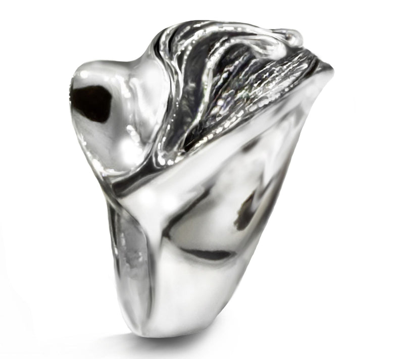 Hagit Sterling Silver Lily Over Water Ring — View 4