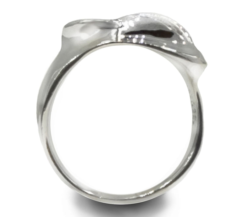 Hagit Sterling Silver Lily Over Water Ring — View 5