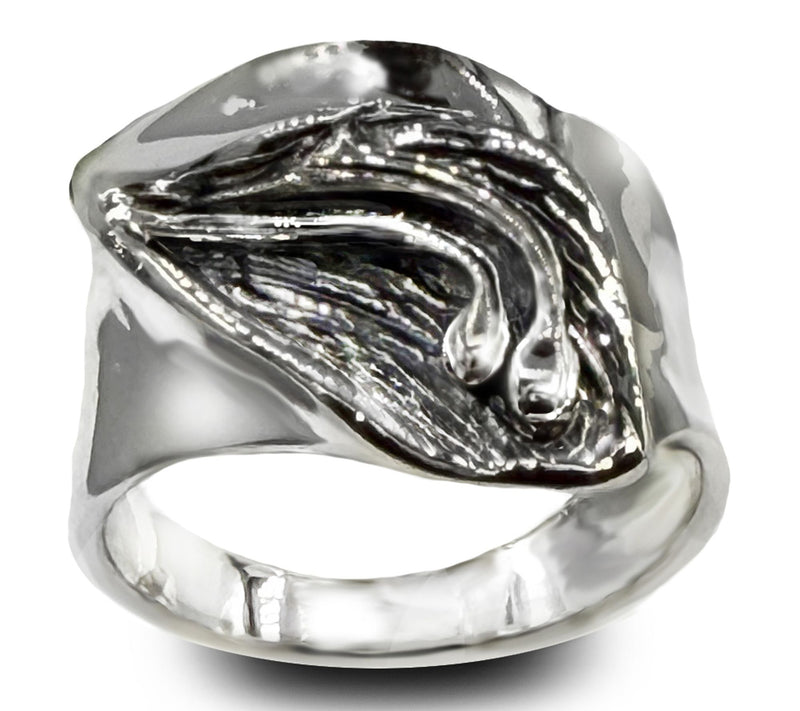 Hagit Sterling Silver Lily Over Water Ring — Main view