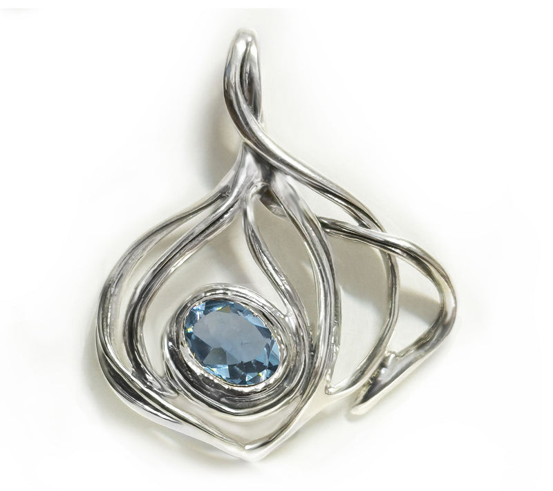 Hagit Sterling Silver and Gemstone Harmony Pendant — View 9