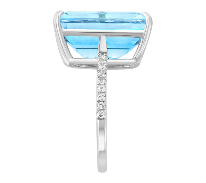 Effy Blue Topaz & White Sapphire Ring, SterlingSilver — View 3