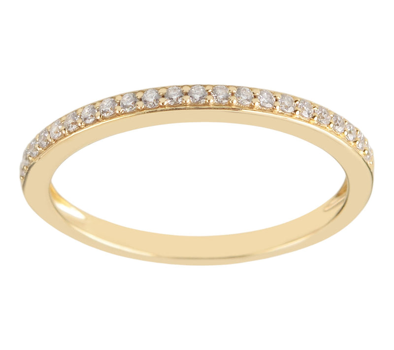 Diamonique Goldtone Special Occasion Band Ring,Sterling — View 5