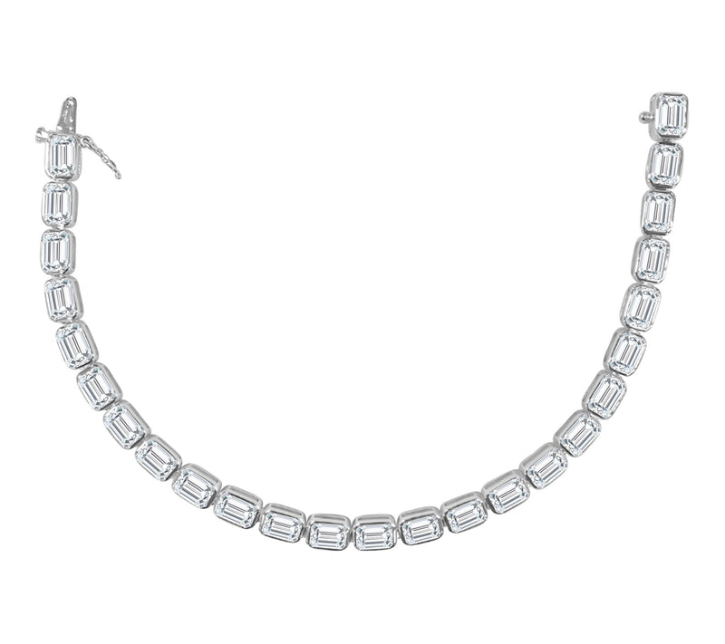 Fire Light 14.00 cttw Lab Grown Diamond TennisBracelet, 14K — Main view