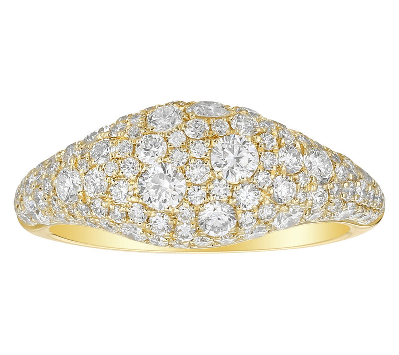 Smiling Rocks Lab Grown Diamonds 1.43 cttw Ring, 14K Gold — View 3