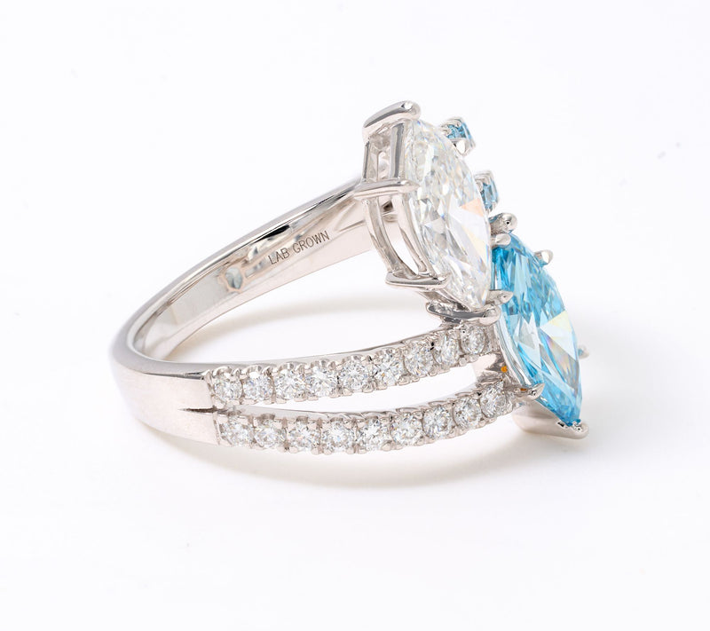 Smiling Rocks Lab Grown Diamonds 2.60 cttw Ring, 14k WG — View 2