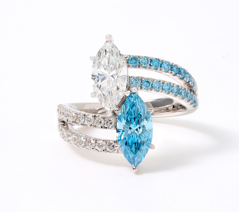 Smiling Rocks Lab Grown Diamonds 2.60 cttw Ring, 14k WG — Main view