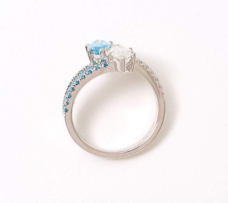 Smiling Rocks Lab Grown Diamonds 2.60 cttw Ring, 14k WG — View 3