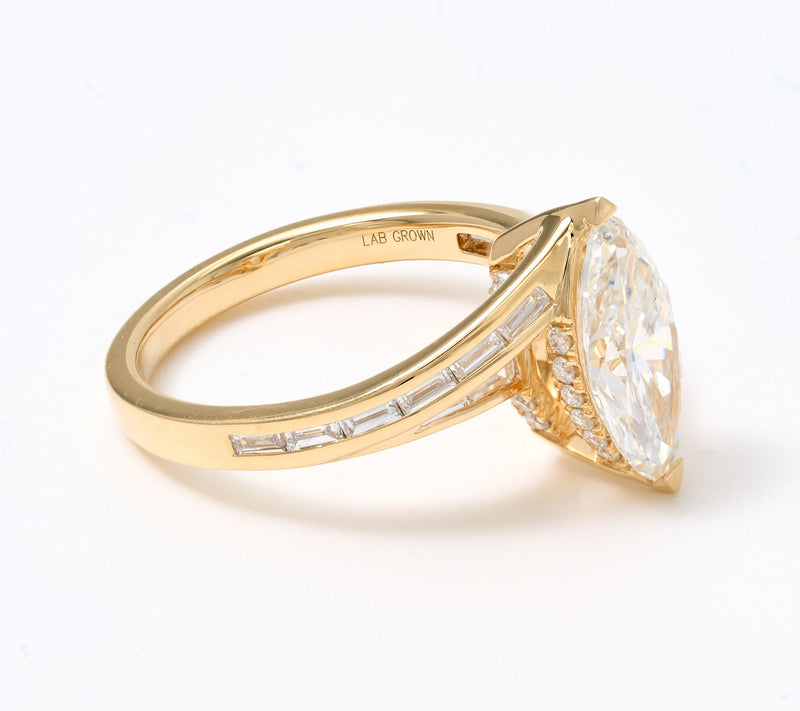 Smiling Rocks Lab Grown Diamonds 2.60 cttw Ring, 14K Gold — View 6