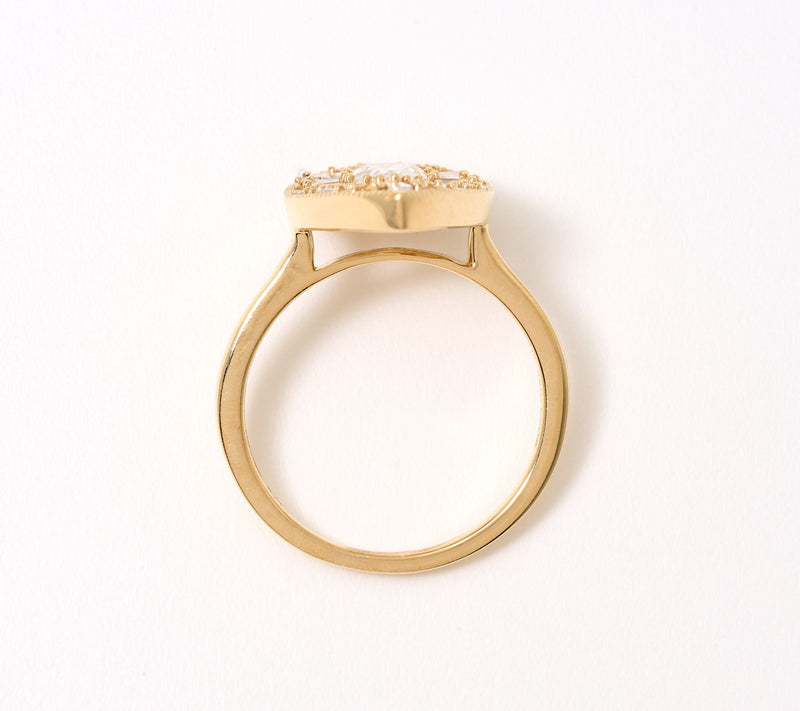Smiling Rocks Lab Grown Diamonds 1.62 cttw Pear Cut Ring, 14k — View 3