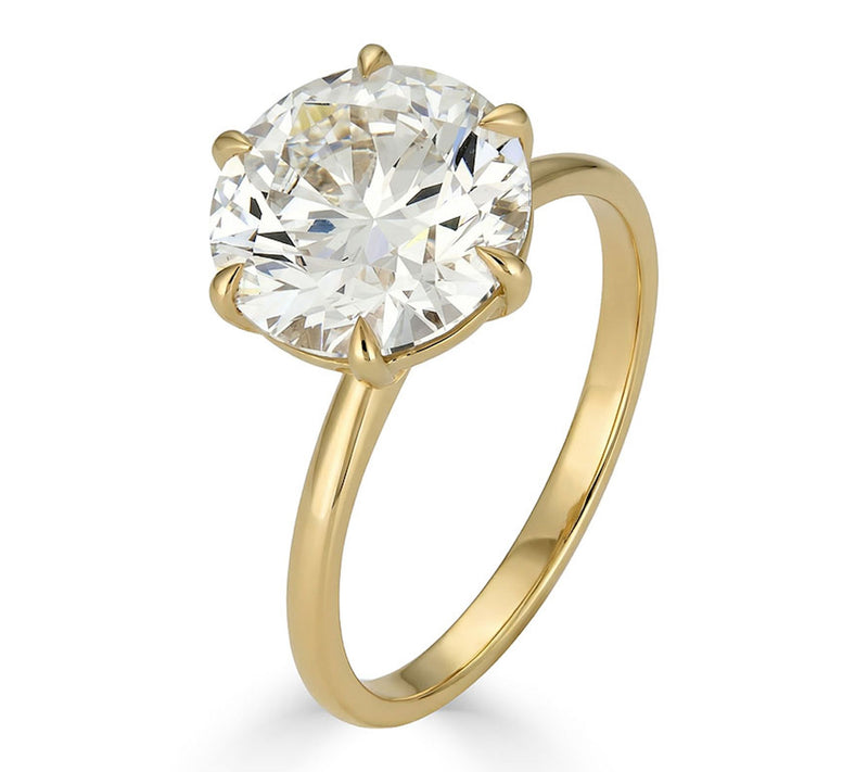 Vida Lab Diamonds 4.00 cttw Solitaire Ring, 14KGold — Main view